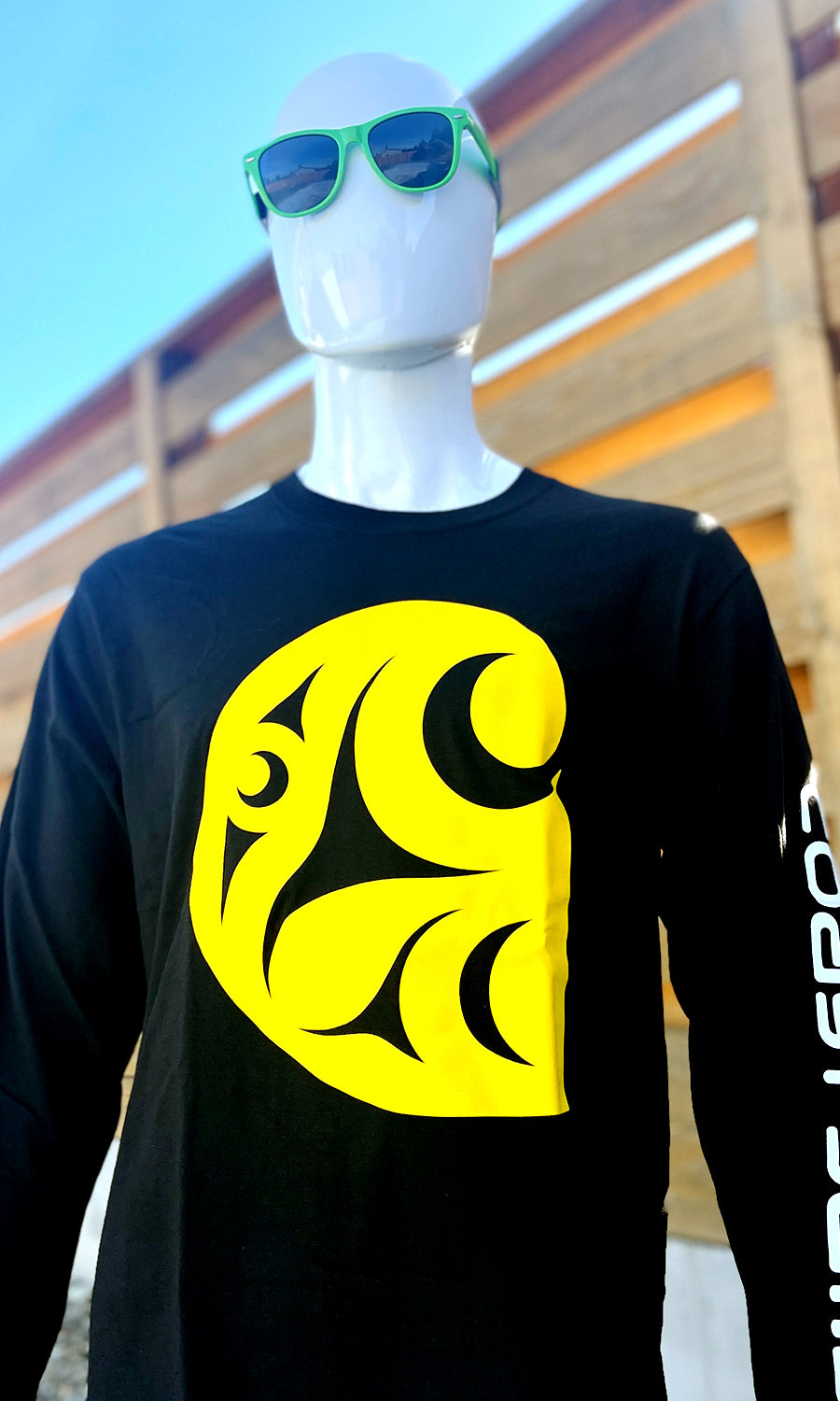 Coast Salish Carhartt inspired Long Sleeve - Black