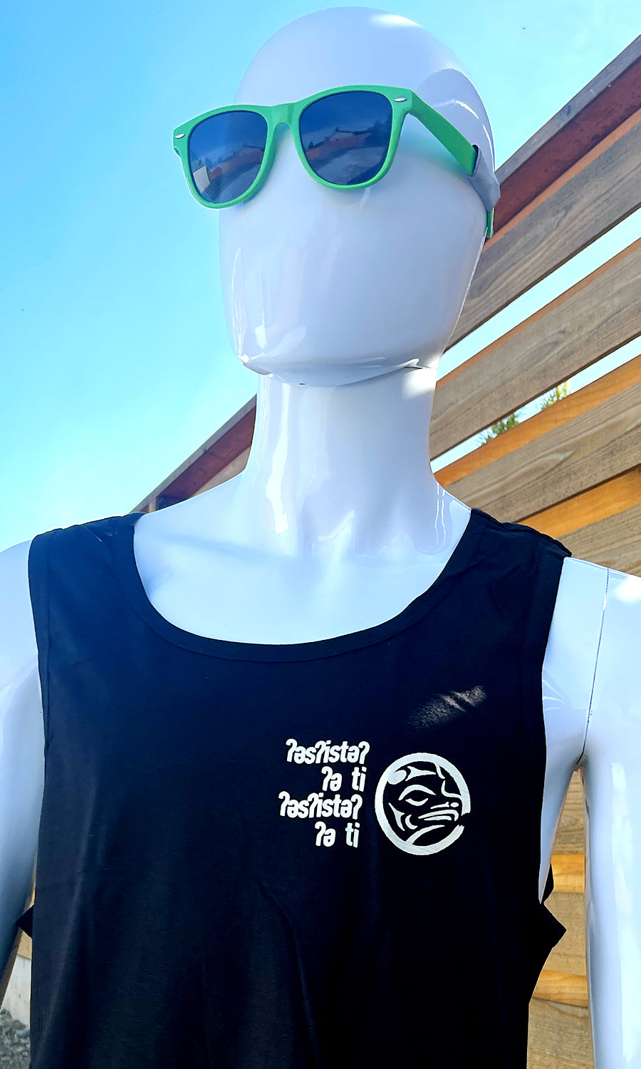 ʔəsʔistə ʔə ti ʔəsʔistə ʔə ti - It Is What It Is Black Lushootseed Tank Top