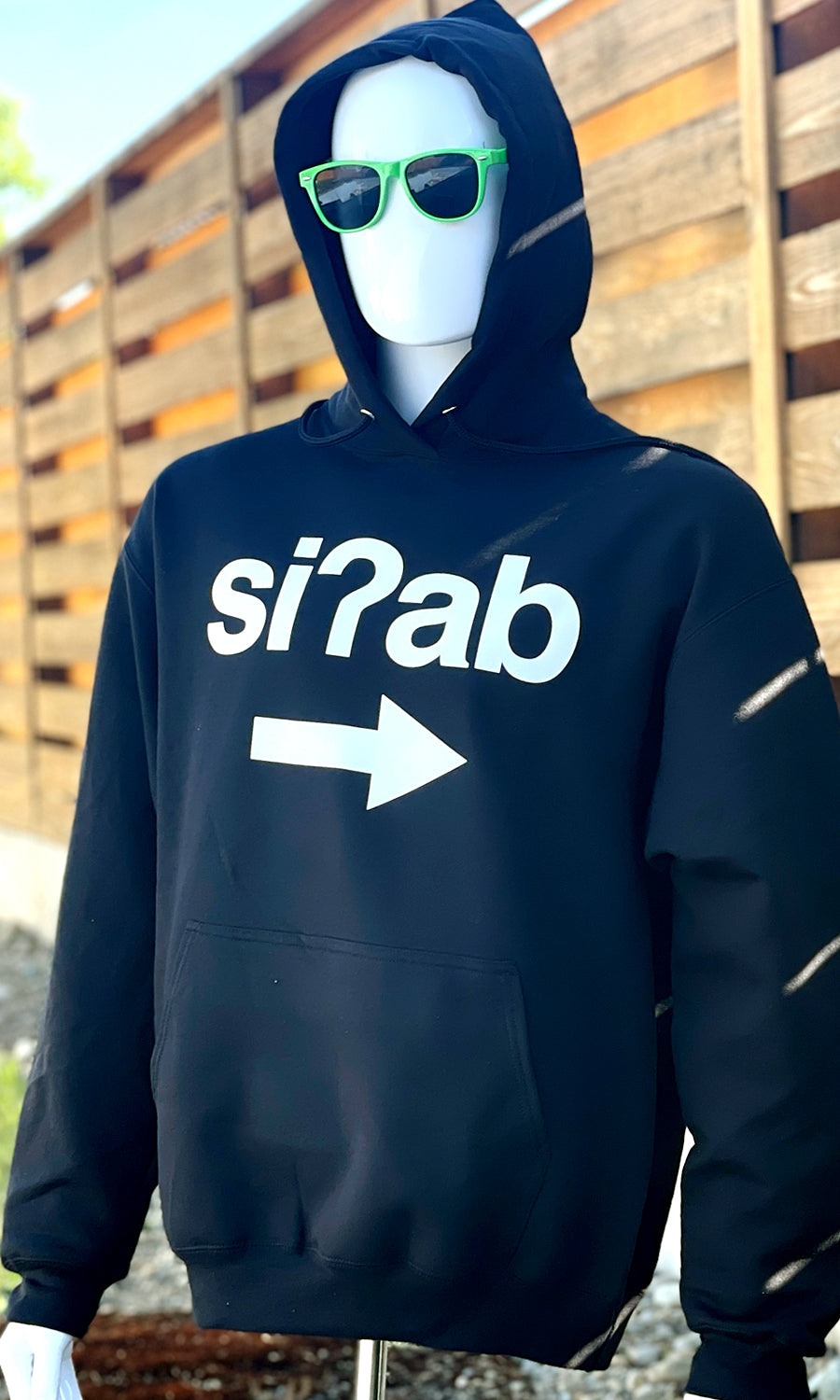 I’m with siʔab - I’m With An Honorable Person - Black Lushootseed Hoodie