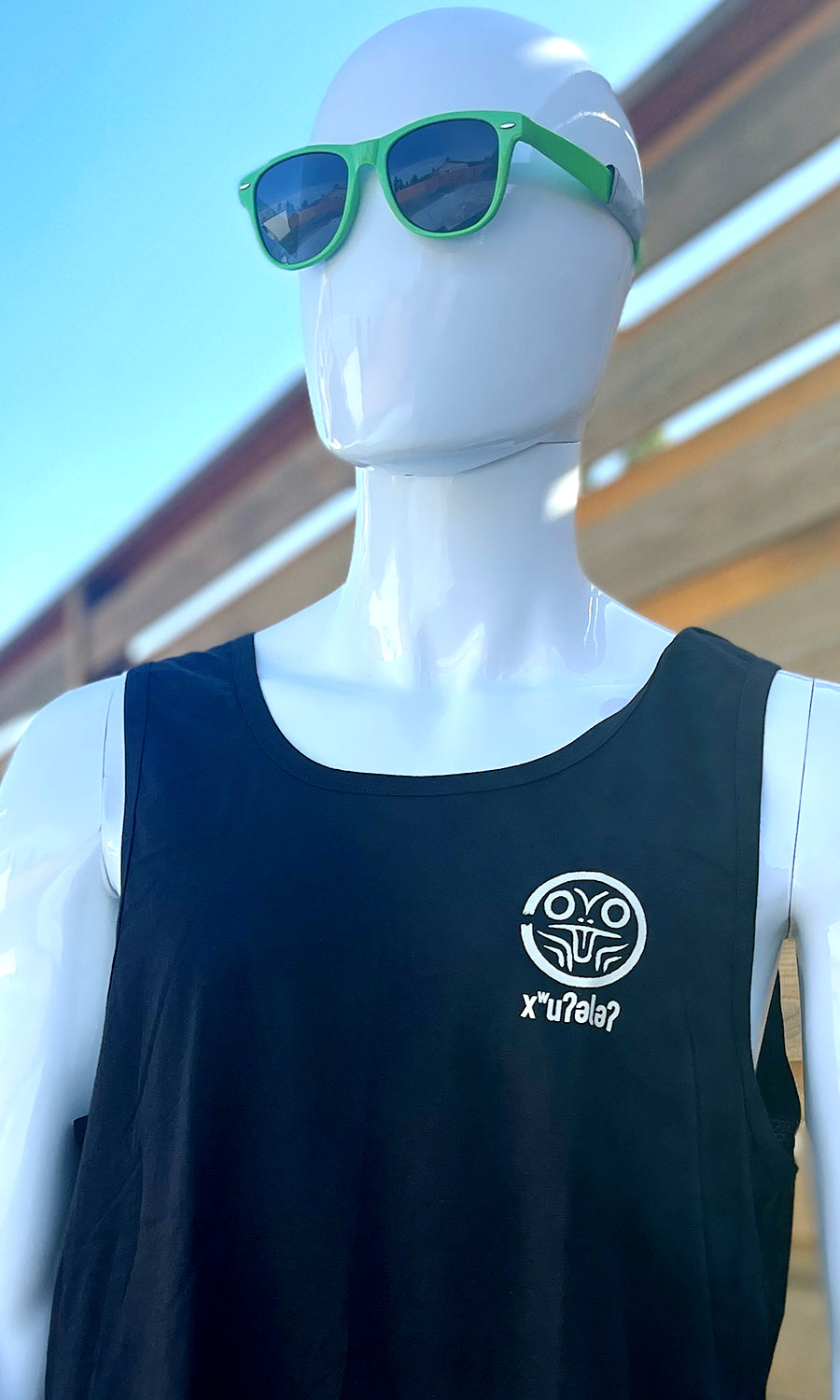 xʷuʔələʔ - Whatever / Maybe Black Lushootseed Tank Top