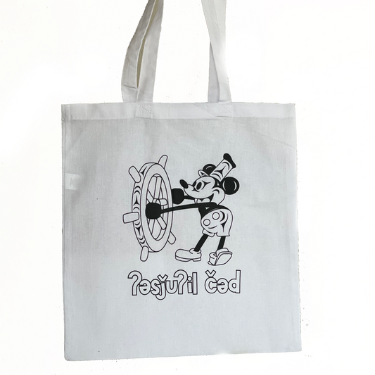 Coast Salish Steamboat Willie Reusable Tote Bag