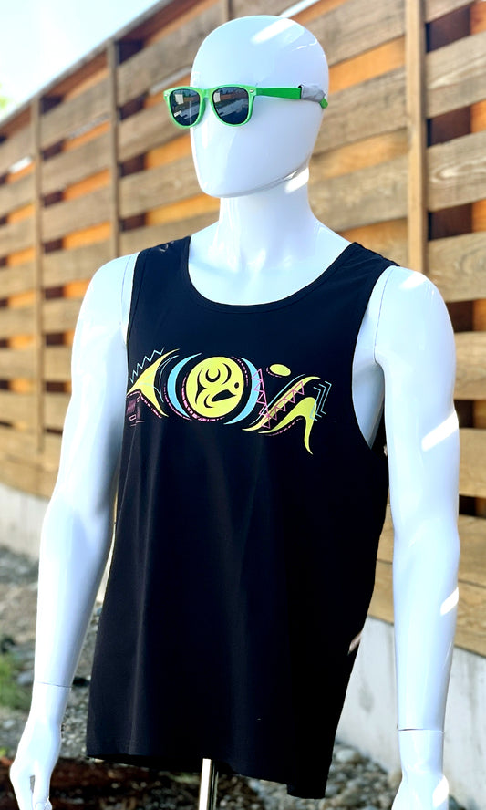 90's Coast Salish Black Tank Top