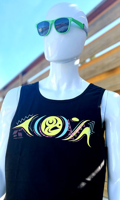 90's Coast Salish Black Tank Top