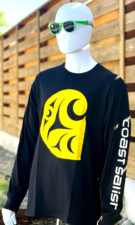 Coast Salish Carhartt inspired Long Sleeve - Black