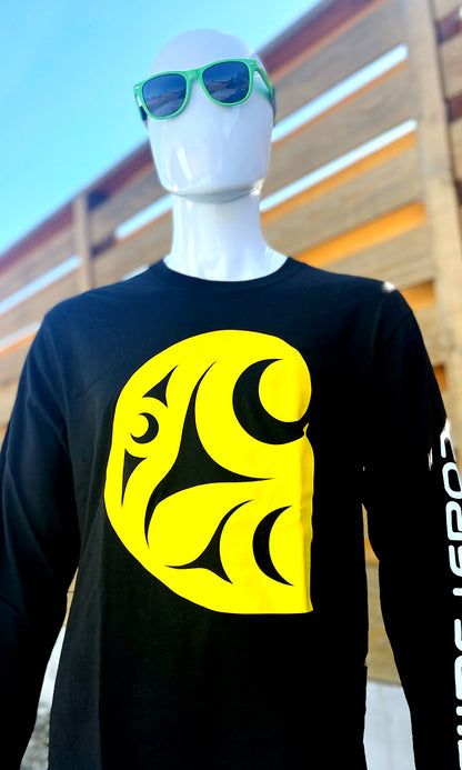 Coast Salish Carhartt inspired Long Sleeve - Black