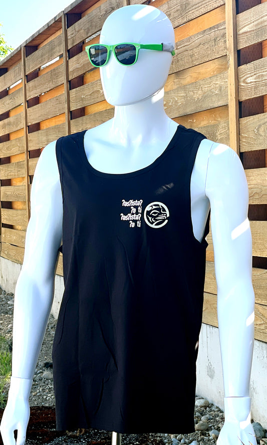 ʔəsʔistə ʔə ti ʔəsʔistə ʔə ti - It Is What It Is Black Lushootseed Tank Top