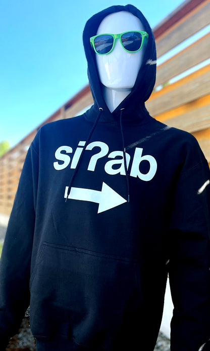 I’m with siʔab - I’m With An Honorable Person - Black Lushootseed Hoodie