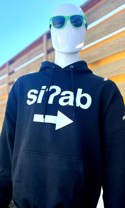 I’m with siʔab - I’m With An Honorable Person - Black Lushootseed Hoodie