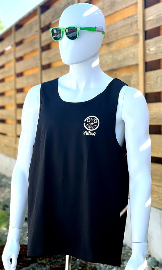 xʷuʔələʔ - Whatever / Maybe Black Lushootseed Tank Top